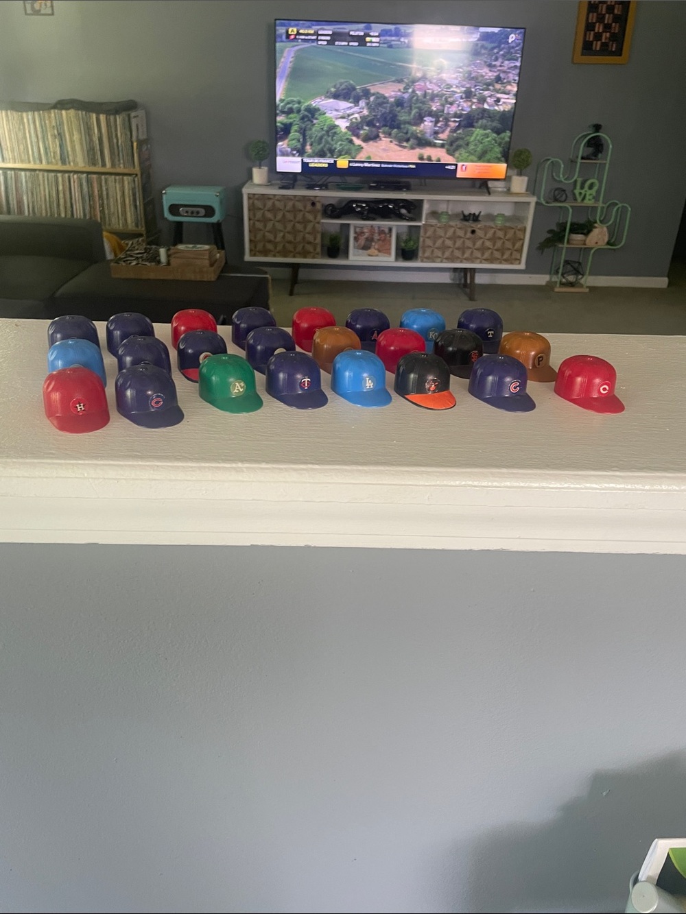 Miniature Baseball Helmet Collectible Lot - Multi Color